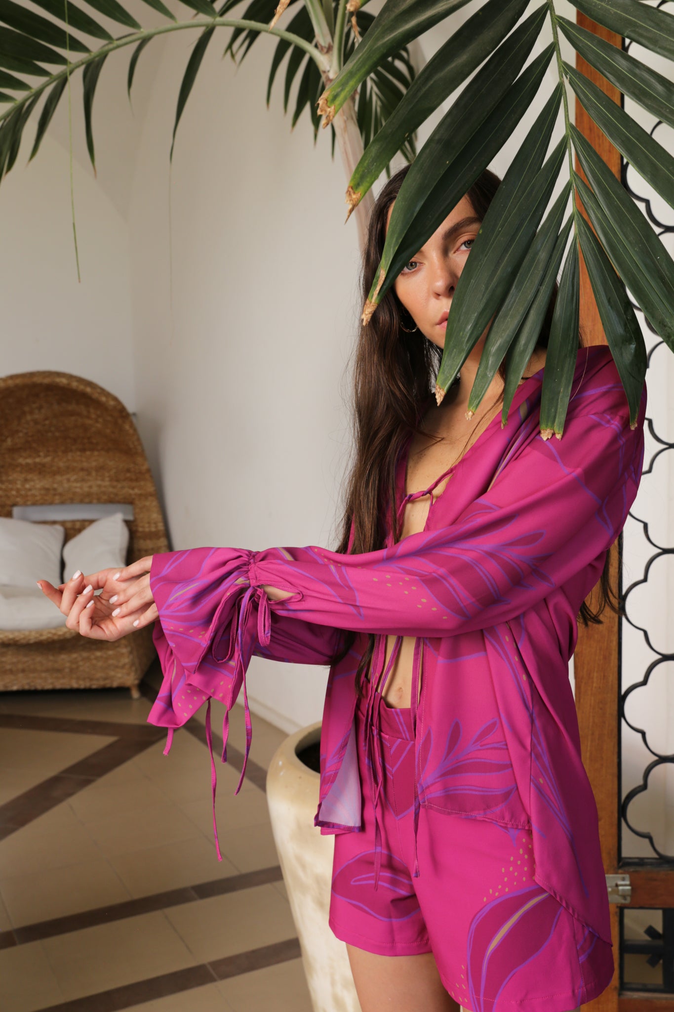 Blusa straps Tropical