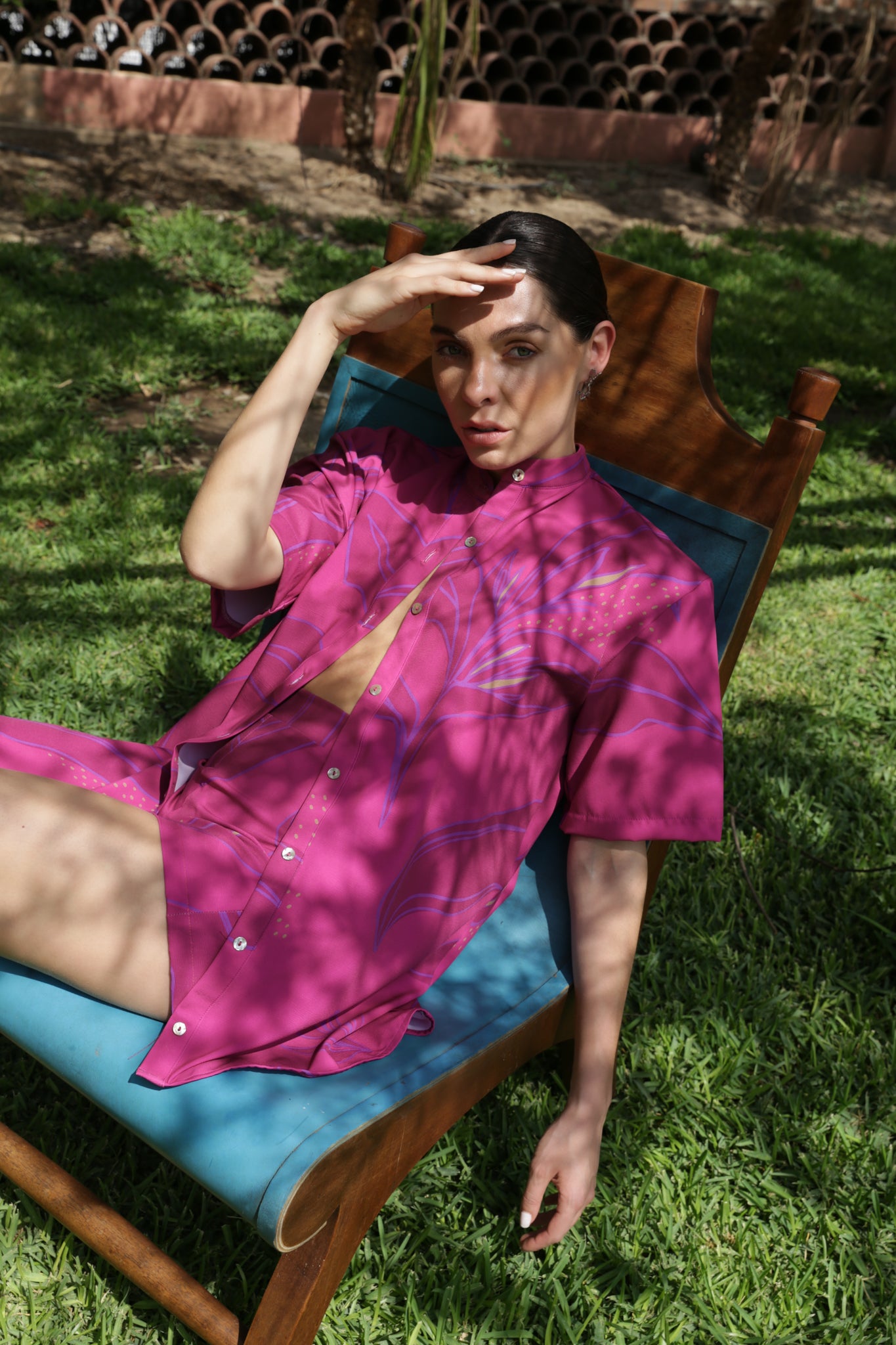 Camisa Abierta Tropical