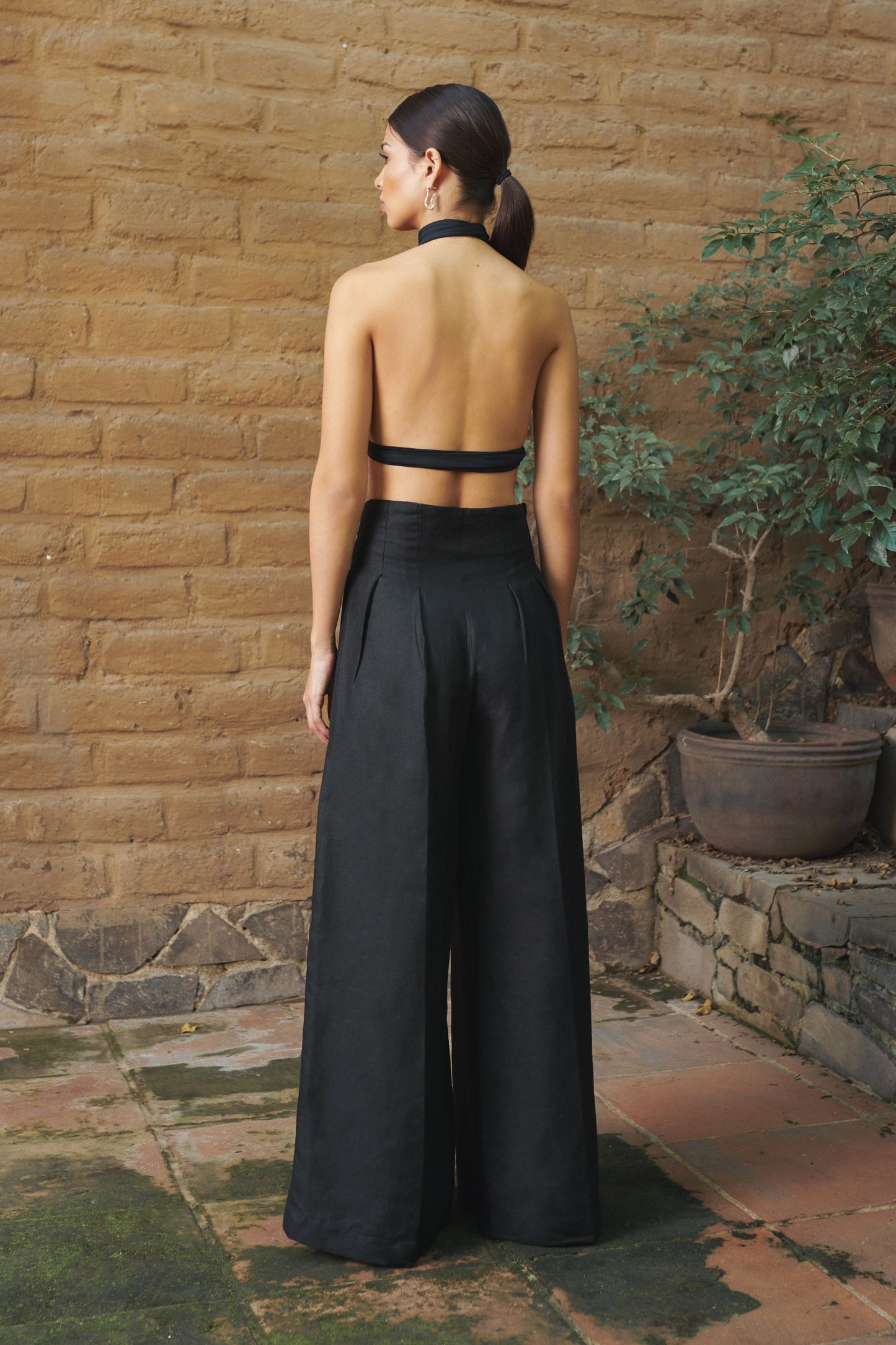Pantalón Pinzas Negro