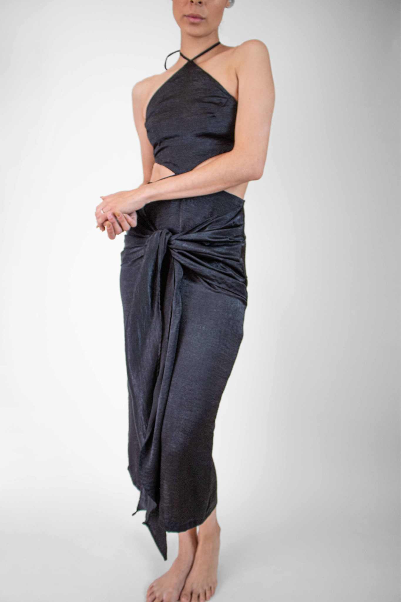 Vestido triángulo Negro