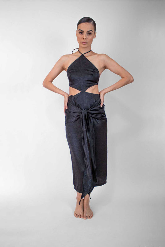 Vestido triángulo Negro